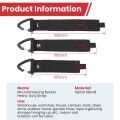 2Pcs Black Fastening Cable Strap Triangle Buckle Wire Manager Nylon Fixed Wire Tie Heavy Duty Wire Storage Strap Reusable. 