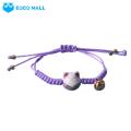 Women Bracelet Small Bell Braided Rope Charms String Bracelet. 