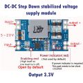 DC-DC 12V to 3.3V Step Down Stabilized Voltage Converter Module Supply Converter Output 3.3V Mini DC DC. 