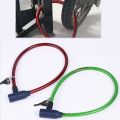 Steel Wire Metal Bicycle Safety Lock Universal Anti-Theft Bicycle Lock Motorcycle Wire Lock Safety Cable with 2 Keys 8x640mm. 