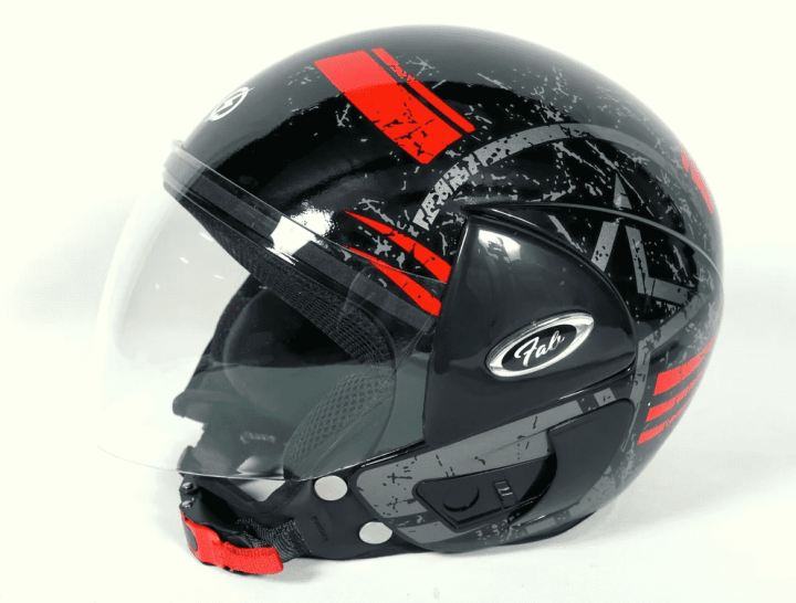 Spark Minda Spicy Black with Red Helmet ISI Certified / Spark Minda Garrison Series Protective Head Gear