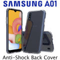 Samsung Galaxy A01/M01 Soft Silicone TPU Case with anti-shock protection hardy edges fully transparent cover bumper case For Samsung Galaxy A01/M01. 
