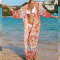 Yfashion 100% Polyester Beach Cover Up Sexy Cardigan Loose Vacation Dress Seaside Bikini Cover Up. 