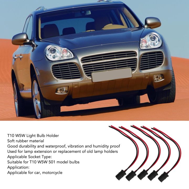 T10%20LED%20Socket%20Holder%20Waterproof%20Simple%20Installation%20T10%20W5W%20Light%20Bulb%20Holder%20High%20Durability%20Durable%20Vibration%20Proof%20for%20Car%20-%20Image%205