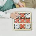 Tic TAC Toe Wooden Board Game Family Games Educational for Kids. 