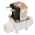 Dc12V N/C Normally Closed Water Solenoid Valve G1/2-Inch Plastic  Solenoid Valve for Water Dispenser. 