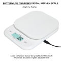 Lcd Digital Kitchen Scale 3kg/7kg Food Scale /usb Charging Electronic Balance Measuring Grams Scales For Cooking Baking. 