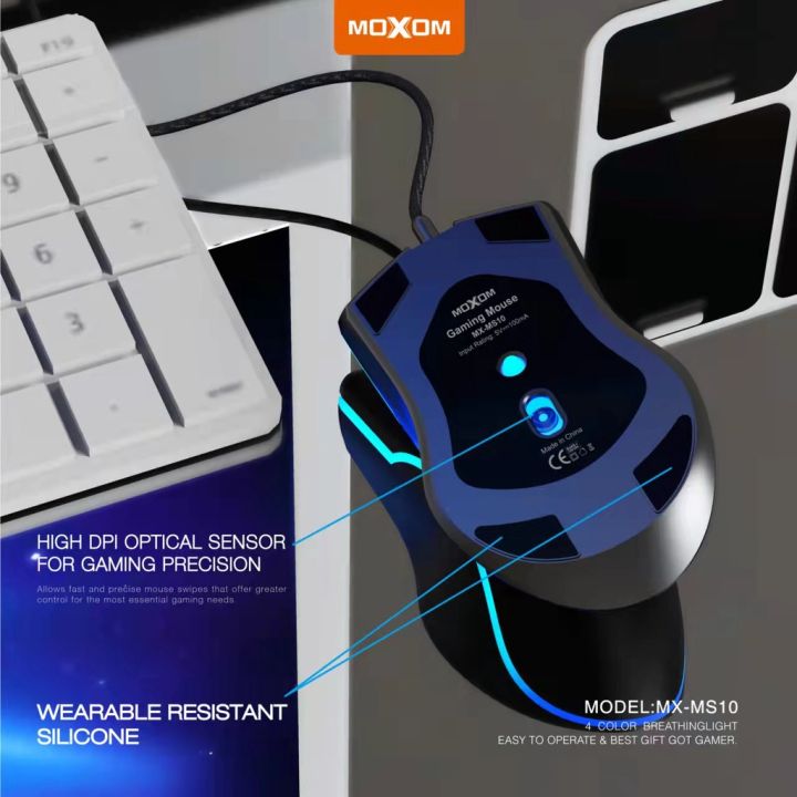 Mouse%20MOXOM%20MX-MS10%20Razor%20LED%20Gaming%20Wired%20Mouse%20High%20DPI%20Optical%20Sensor%20Classing%20Gaming%20Mouse%20Ergonomic%20Design%20Wired%20Mice%20-%20Image%204