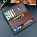 LouisWill Wallet Men Wallets Fashion Long Short Wallet PU Leather Long Wallet Business Wallets Men's Anti-theft Soft Wallet Splicing Two Fold Ultra-thin Long Wallet Travel Purses Coin Pouch ID Credit Cards Holders. 