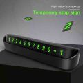 1 Pc Car Creative Temporary Parking Visible at Night Reversible Mobile Number Holder. 