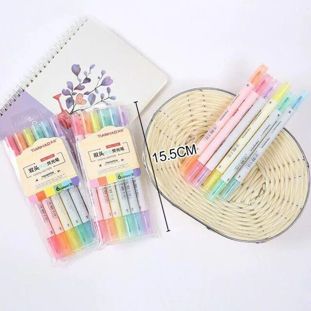 Twin%20pen%20highlighter%20set%20of%206%20(Double%20Side%20Highlighter%20Pen)%20-%20Image%206