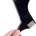 Men Beard Comb Hairdressing Beard Care Transparent Appearance Moustache Moulding Comb Shaping Styling Template ruler combs. 