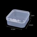 【HOT】 60/6PCS Mini Storage Box Transparent Square Plastic Box Earrings Jewelry Packaging Storage Small Square Box Jewelry Organizer. 