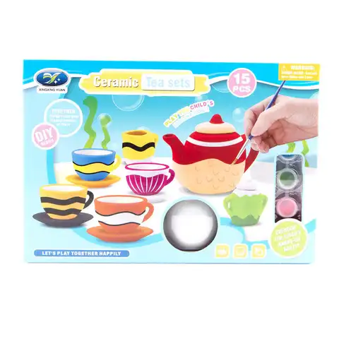 DIY Ceramic Painting Tea Cup Set