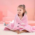 Baby Infant Bath Towels Baby Cartoon Coral Fleece Towel Newborn Baby Blanket with Hood Baby Bathrobe Infant Babys Stuff. 