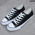 Work Shoes Versatile Flat Casual Canvas Shoes Work Lovers Shoes All Black Sports Men's Shoes Small Black Women's Shoes Student #. 