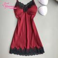 Muses Mall Women Padded V-Neck Lace Strappy Underwear Nightdress Home Sleepwear. 