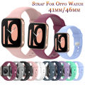 Official Style Silicone Watch Strap For Oppo Watch 41mm 46mm original SmartWatch Band Replacement WristBand Bracelet Belt Correa. 