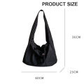 JUSTSTAR Casual cool canvas bag Korean version large-capacity nylon all-match Harajuku student underarm bag. 