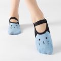 Yoga Socks With Grips For Women Sportneer Workout Barre Pilates Socks With Straps Cute Cartoon Cat Sock Slippers. 