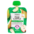 Tesco Pear & Apple Baby Pouch 70g. 