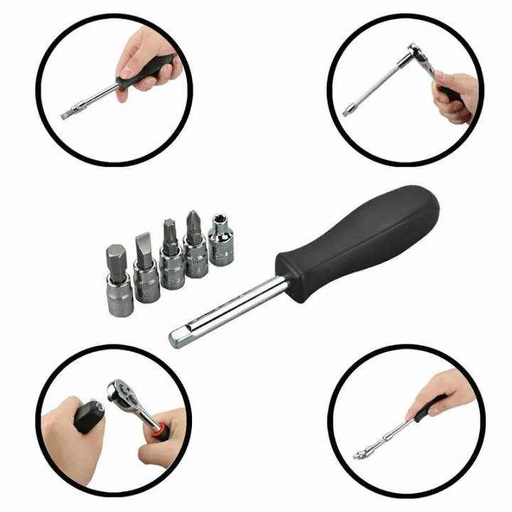 46pcs%201/4-Inch%20Socket%20Set%20Professional%20Car%20Repair%20Tool%20Ratchet%20Torque%20Wrench%20Combo%20Tools%20Kit%20Auto%20Repairing%20-%20Image%206