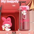 Outdoor Portable 350ml Sanrio Water Bottle Tritan Transparent Kuromi Cinnamoroll Water Cup High Temperature Resistant Leakproof Drinking Bottle Kids Gift. 