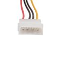 【Miga Plaza】4-Pin IDE to 4-Pin IDE Molex 4Pin Male to Female Floppy 4 Pin Power Cord / IDE Power Extension Cord 7.87in 2 Packs. 