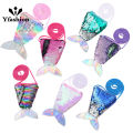 Yfashion Kids Coin Purse Children's Crossbody Small Bag Fish Tail Design Sequins Hanging Rope Coin Bag As Perfect Gift. 