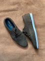 Men’s Olive Green Suede Nubuck Cow Leather Casual Derby Shoe. 