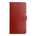 For TCL 20S Y Stitching Horizontal Flip Leather Phone Case. 