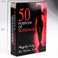 50 positions of bondage Bedroom Commands Adult Fun Love Cards, Naughty Gifts, Valentine's game, Halloween gift. 