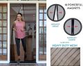 Magnetic Magic Mesh Door Screen, Reliable Anti-Bug Mesh Curtain with Automatic Magnetic Closure, Anti-Mosquito Netting for Doors. 