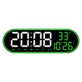 wall clock 15 Inch Large Digital Wall Clock Colorful Frame LED Clock Snooze Electronic Dual Alarms Clock with Temp Date Time Week Display. 