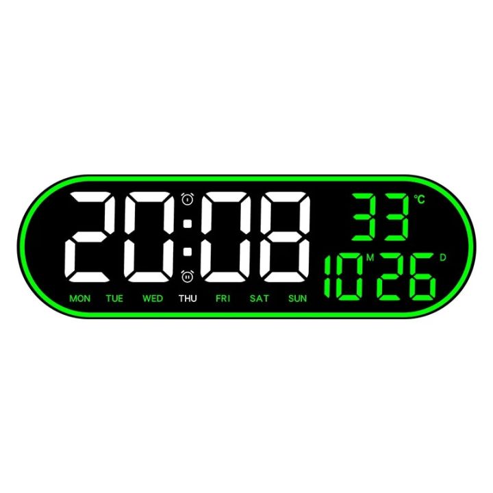 wall%20clock%2015%20Inch%20Large%20Digital%20Wall%20Clock%20Colorful%20Frame%20LED%20Clock%20Snooze%20Electronic%20Dual%20Alarms%20Clock%20with%20Temp%20Date%20Time%20Week%20Display%20-%20Image%207