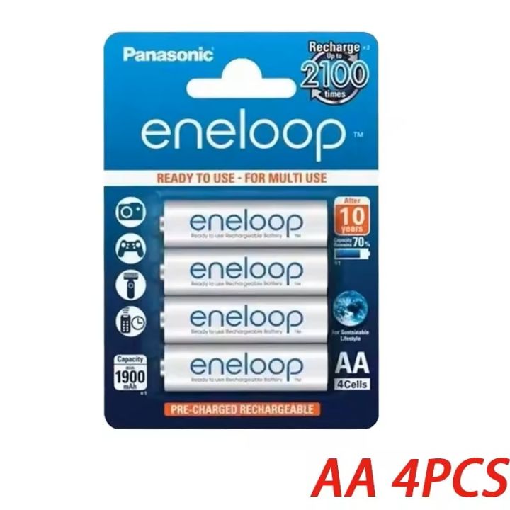 PANASONIC Eneloop Original AA / AAA Rechargeable Battery 1.2V 1900mAh 750mAh Pre-Charged NiMH Battery for Flashlights, Cameras, and Toys