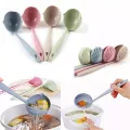 New Soup Spoon Long Handle Kitchen Strainer Solid Color Cooking Colander Kitchen Scoop Plastic Tableware Colander Hot. 