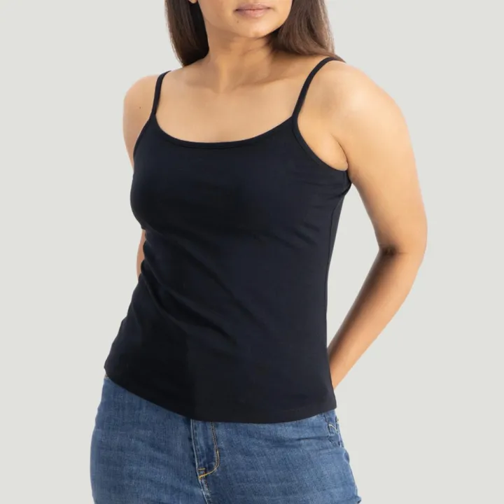 VYAYA Strappy Cami Top - Black