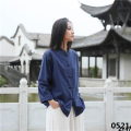 Clothing Tea Clothing Gong Opera Traditional Chinese Performance Costume R Sketch Cotton and Linen Layman Tang Suit Tai Chi Men and Women Zen Leisurely Spring and Autumn Practice. 