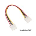 【Miga Plaza】4-Pin IDE to 4-Pin IDE Molex 4Pin Male to Female Floppy 4 Pin Power Cord / IDE Power Extension Cord 7.87in 2 Packs. 