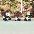 Miniature Resin Pandas 1/64 Bonsai Photography Props Cake Toppers Decoration. 