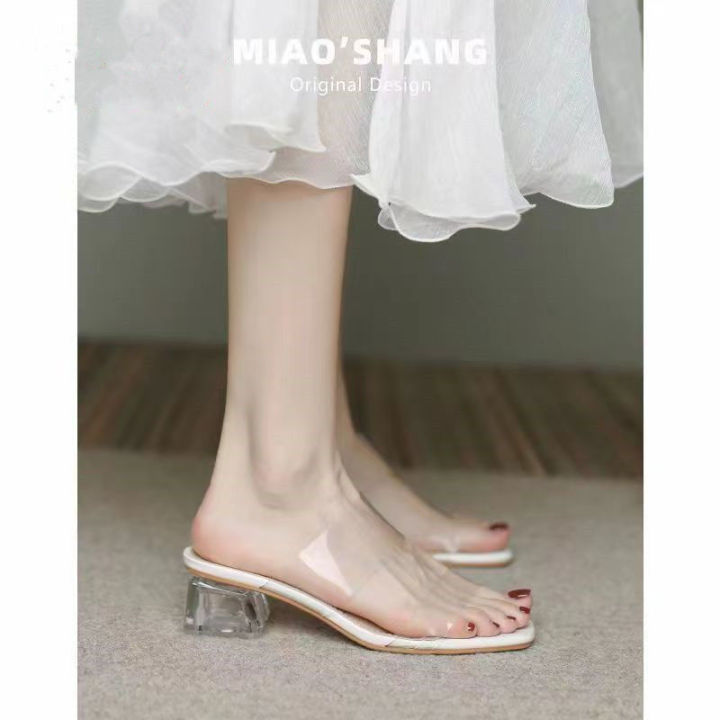 Women's%20Transparent%20High%20Heel%20Sandals2023New%20Summer%20Middle%20Heel%20Ankle-Strap%20Chunky%20Heel%20Slippers%20Women's%20Crystal%20High%20Heels%20-%20Image%206