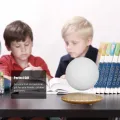 HXSJ Levitating Moon Lamp Floating Spinning Led 3D Moon Light 3 Colors Transformation Touchswitch Diameter 14Cm / 5.5Inch For Home Office Decoration Furnishing Articles Gift For Friends Students 100-240V. 