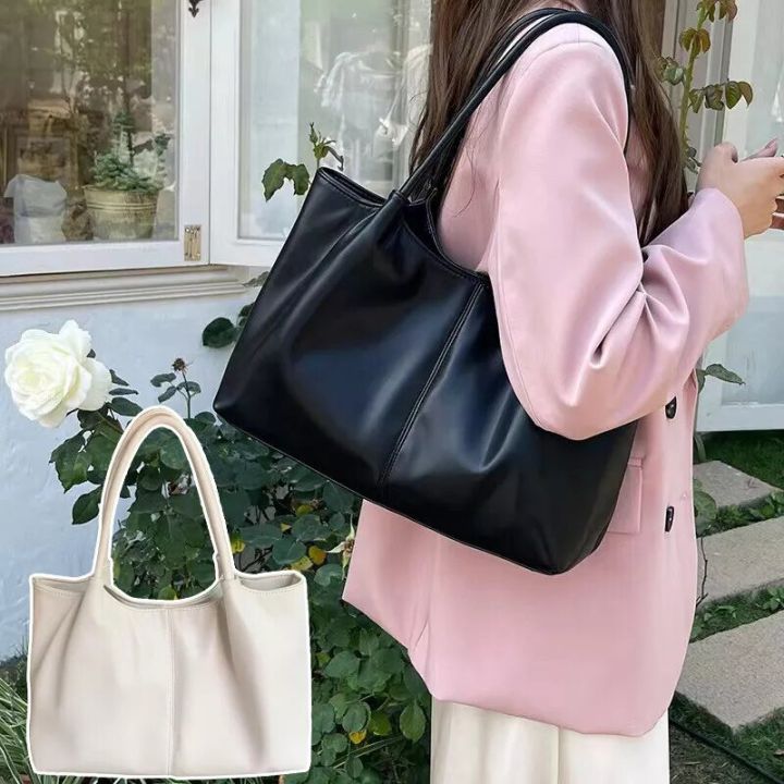 Women PU Leather Tote Bags Crossbody Handbags Shoulder Purse Messenger Black