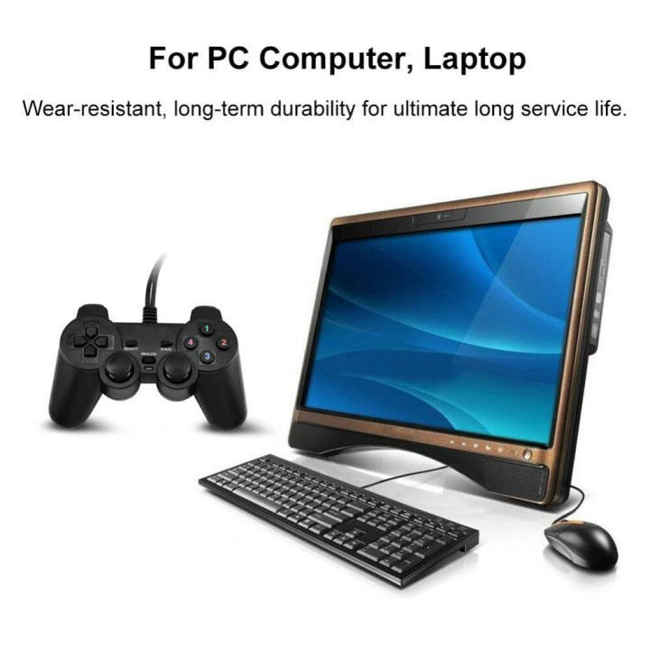 USB Wired PC Game Controller Gamepad Double Vibration Joystick Game Pad Joypad Control for PC Computer Laptop