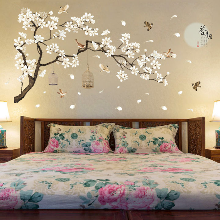 Tree Birds Flower Wall Sticker DIY Decal Homeation
