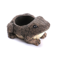 Succulent Flower Pot Mini Resin Plant Pot Resin Succulent Pot for Office Desktop Table Ornament Frog Easy Install. 