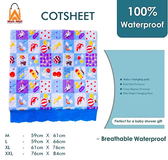 Baby%20Cot%20sheet/%20Cover%20Infant%20Mattress%20Pad%20Mat/%20Waterproof%20Sheet%20Baby%20Changing%20Pad/%20Baby%20Changing%20Mat%20Cartoon%20cot%20sheet%20-%20Image%202