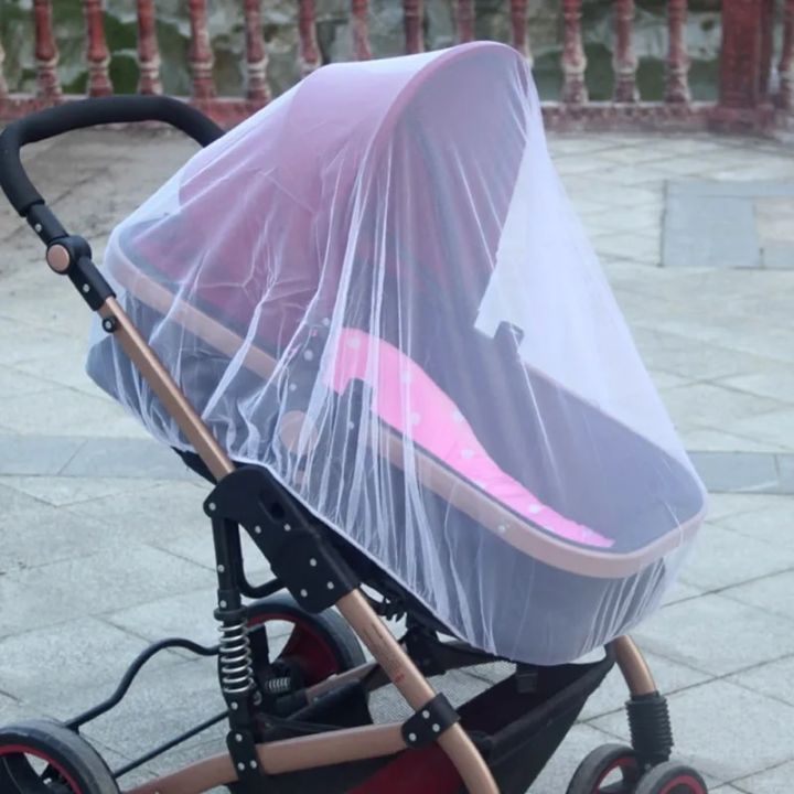 【NEW】 Mosquito Net For Stroller Durable Baby Stroller Mosquito Net With Elastic Band Perfect Bug Net For Bassinet Cradle Outdoor