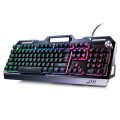 Gaming Keyboard RGB keyboard Cyan Axis Keyboard with multi media key. 
